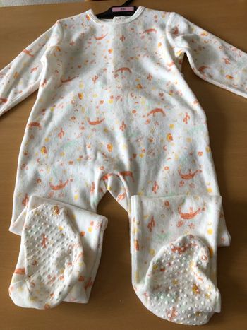 pyjamas en velours fille 36 mois