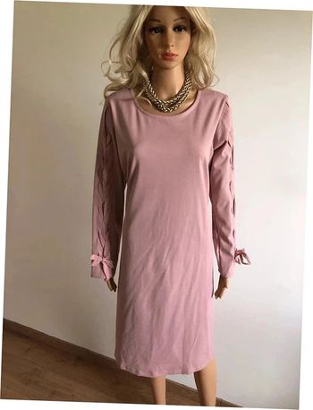 Robe rose neuve à manches longues New Collection taille unique (taille grand)