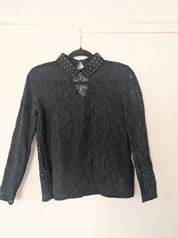 Blouse en broderies transparentes the kooples