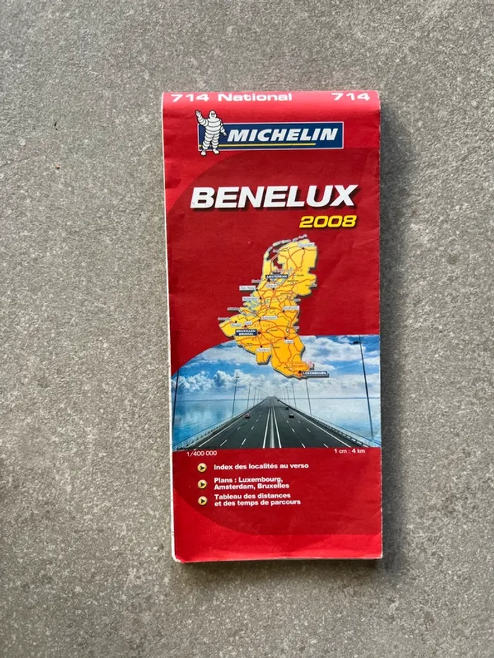 Carte routière Belgique Michelin