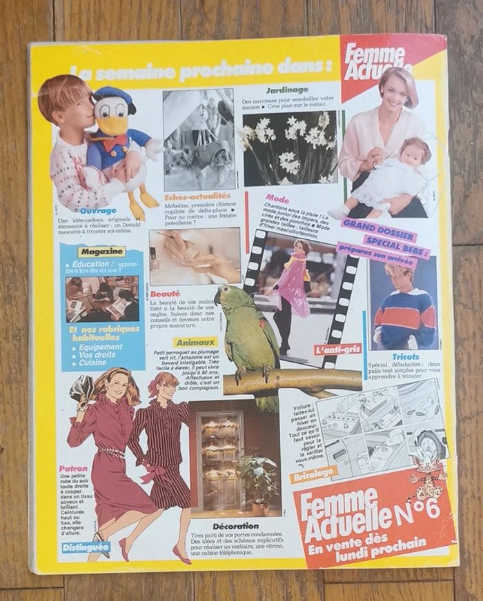Ancien magazine femme actuelle n°5 années 80 vintage - photo numéro 20