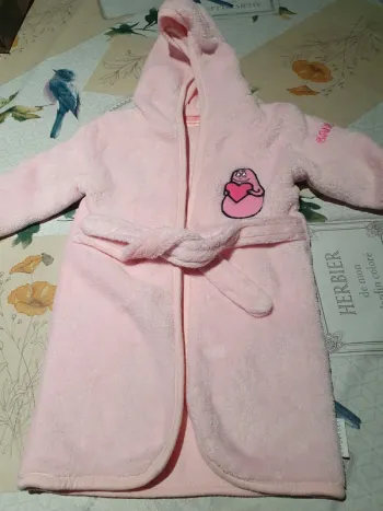 Peignoir barbapapa 12 mois