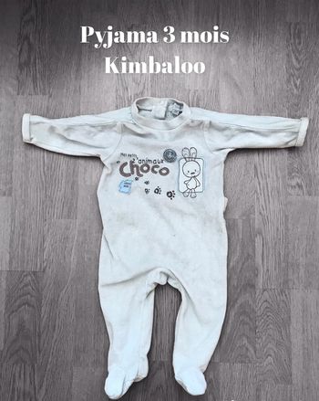 Pyjama 3 mois kimbaloo