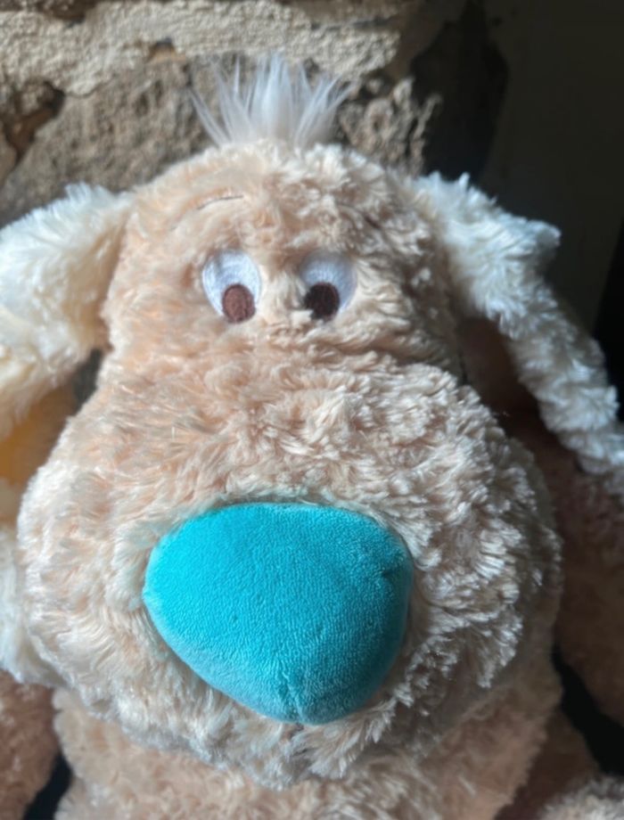 Grande peluche Chien beige, bleu 55 cm Anna Club Plush - photo numéro 5