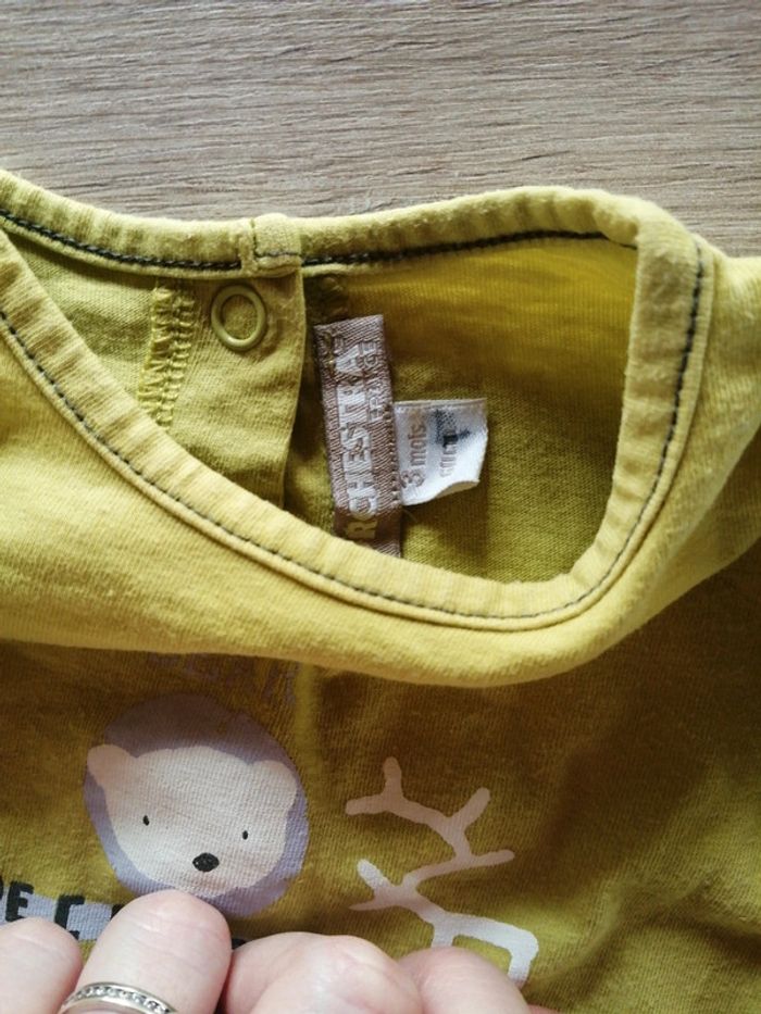 Tee shirt manche longue 3 mois - photo numéro 3