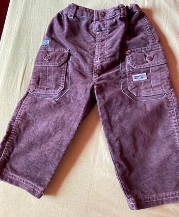 Pantalon velours 18 mois sergent major