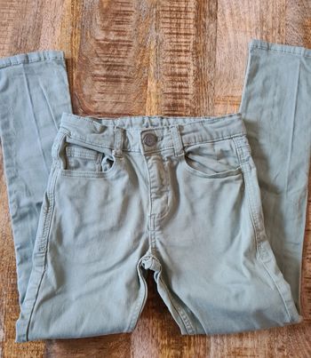 Pantalon slim jeans kaki 8 ans