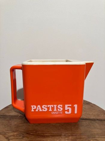 Vintage-Pichet orange-Pastis 51