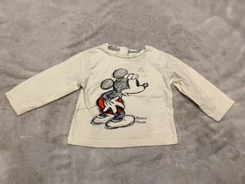 T-shirt manches longues Mickey Disney 12 mois