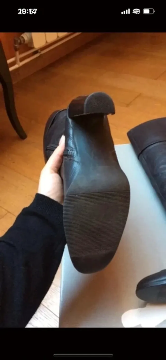 Botte 👢 haute en cuir - photo numéro 5