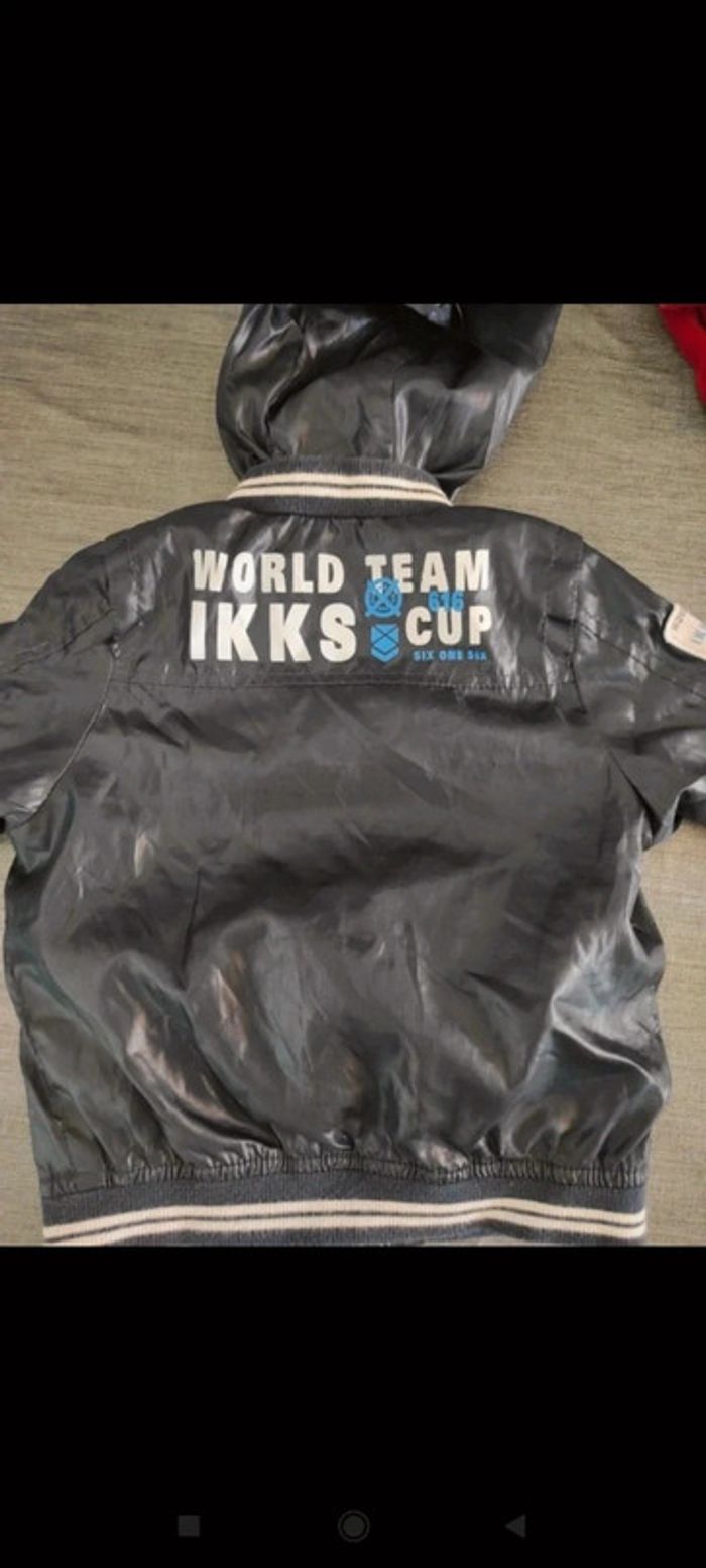Coupe vent avec capuche IKKS 12 mois 74 cm - photo numéro 4