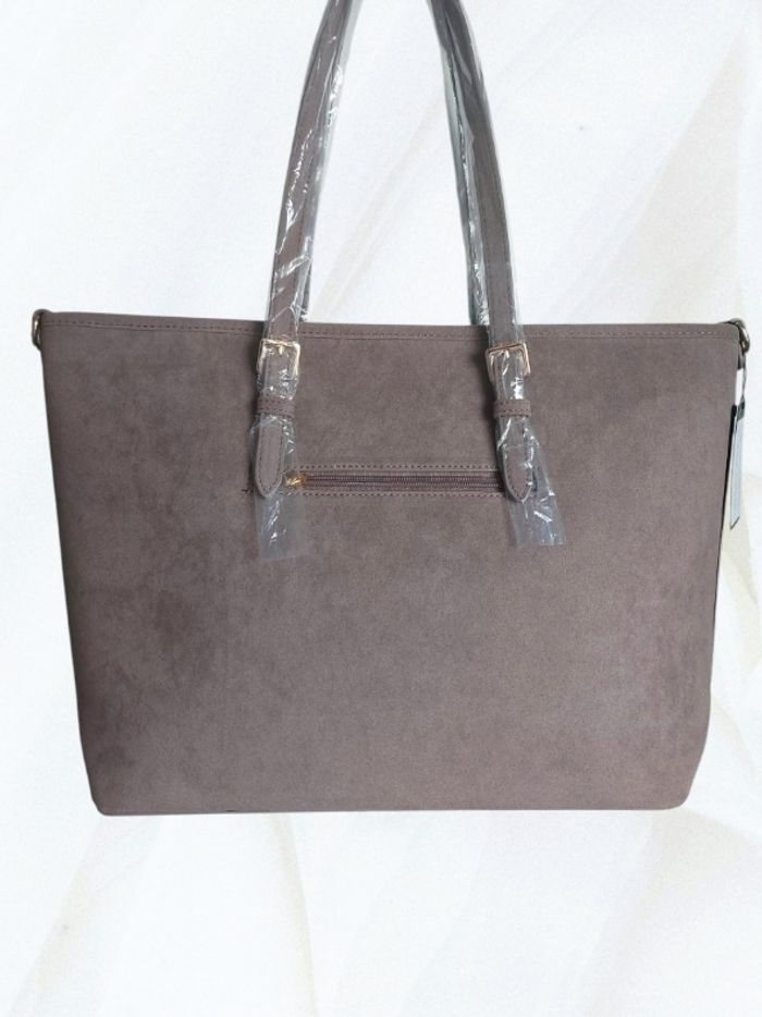 Cabas suédine taupe - photo numéro 2