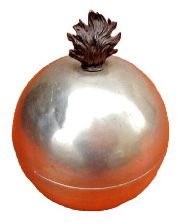 Années 1960 Sucrier boule Aluminium déposé ALB