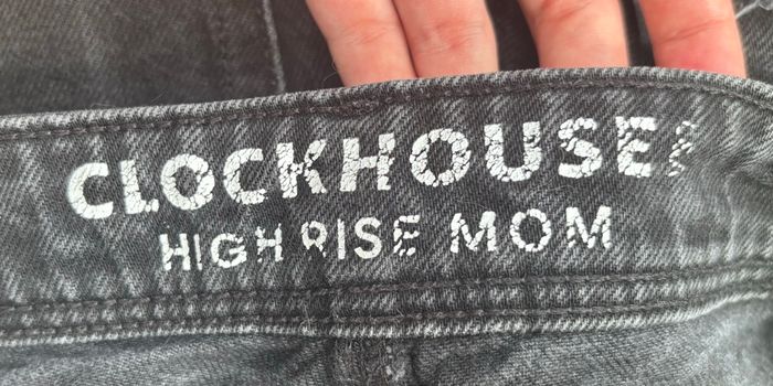 👖 Jean noir déchiré Clockhouse High Rise Mom – taille haute (T36) - photo numéro 6