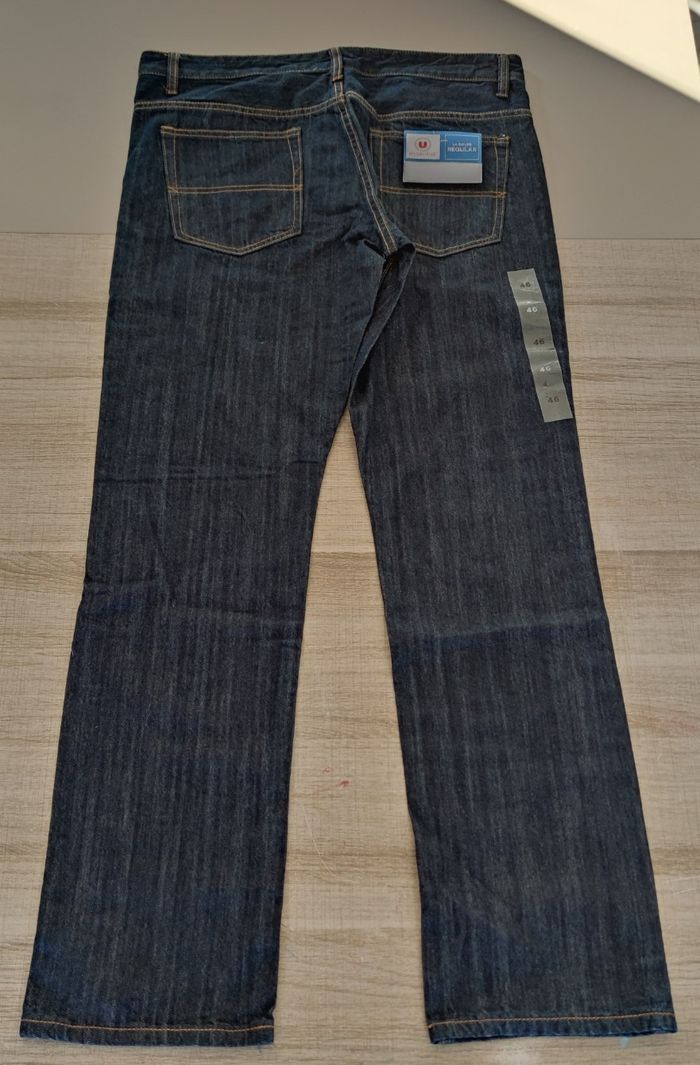 👖 Jean homme U Essentiel – Taille 46 – Bleu marine – Neuf avec étiquette - photo numéro 2