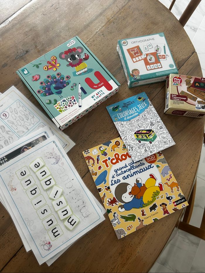 Lot d’activité montessori et apprentissage