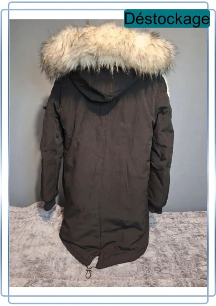Blouson fourrure à capuche projet X - homme - noir et blanc - taille M (161) - photo numéro 11