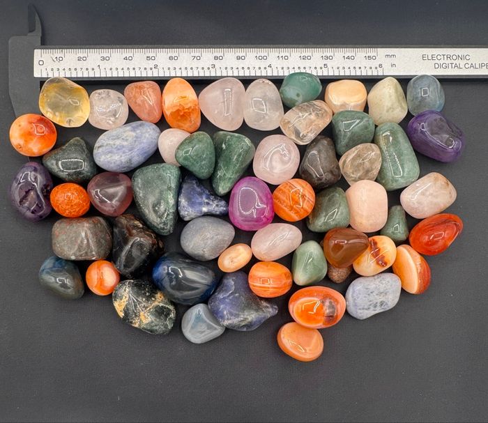 Lot 400 g pierres polies du Brésil minéraux pierres naturelles - photo numéro 2