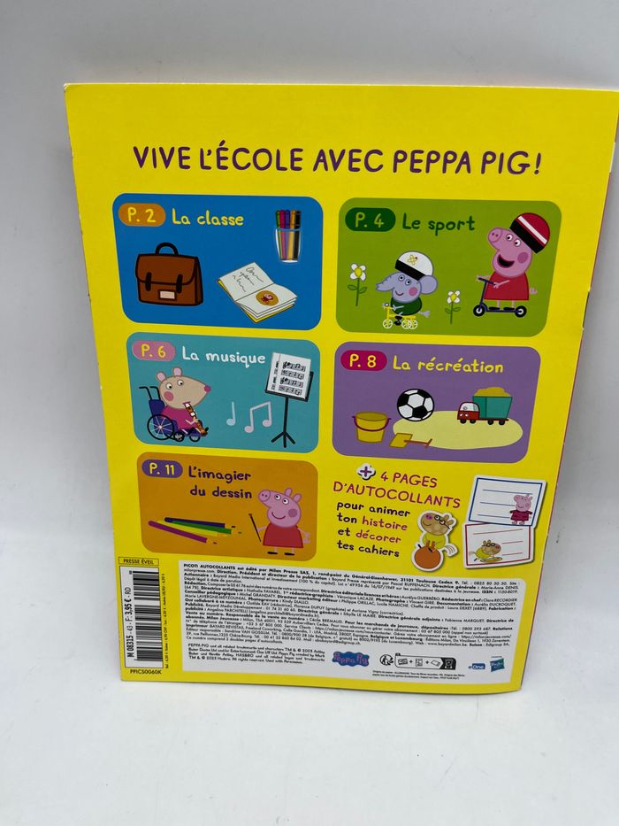 livre d’activité Magazine Peppa Pig  Thème la rentrée avec ses 100 autocollants  Neuf - photo numéro 5
