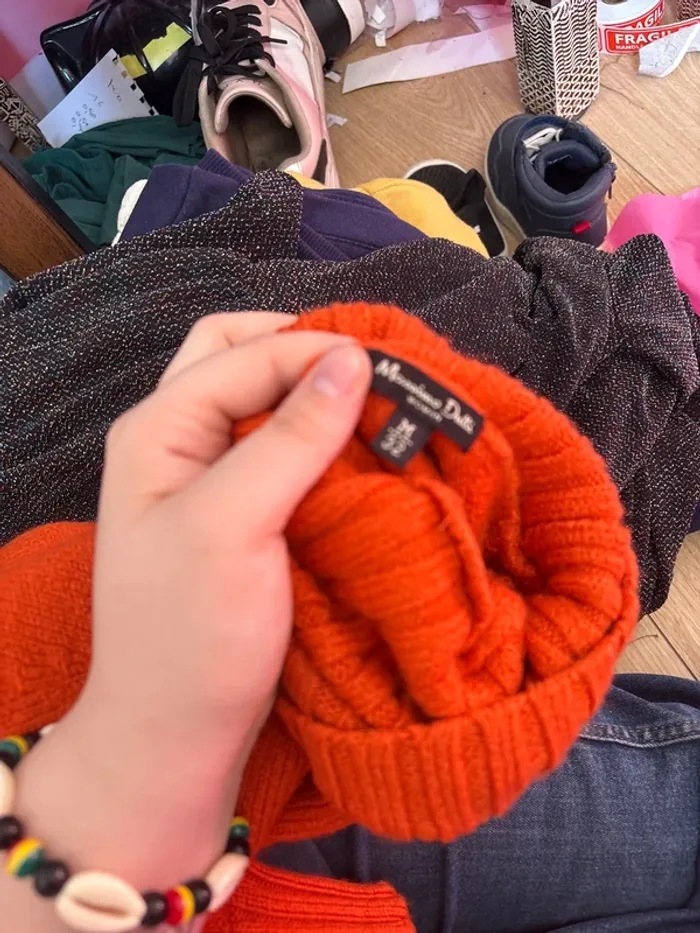 Pull orange - photo numéro 3