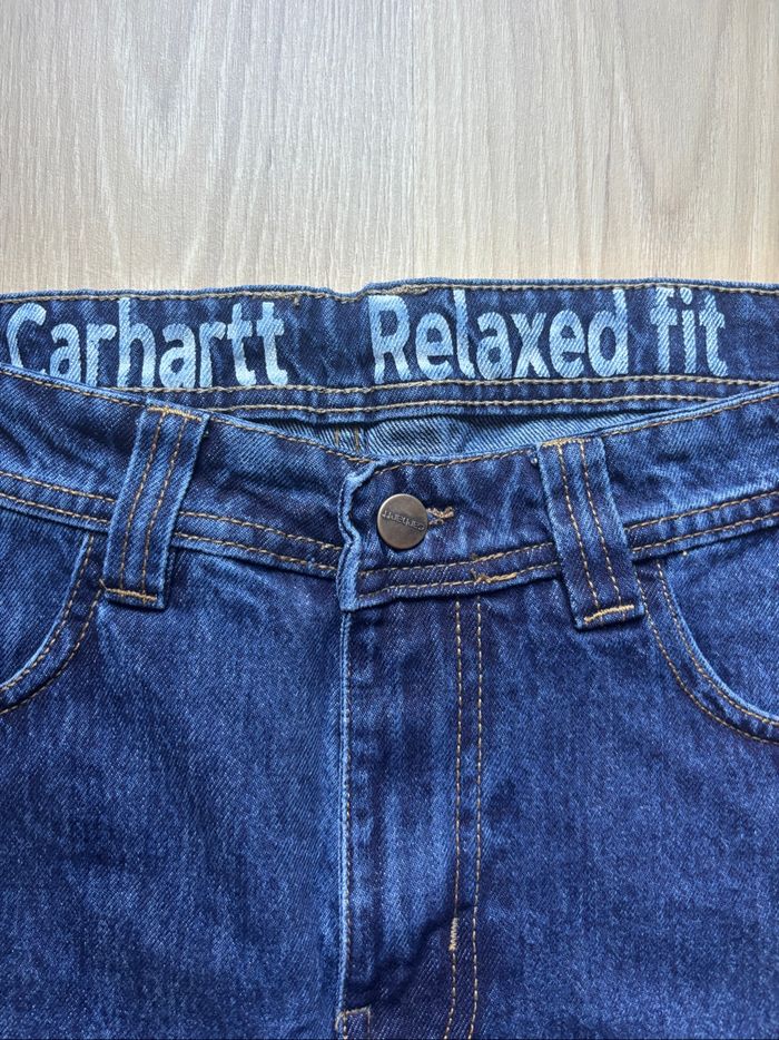 Short Carhartt Single Knee Rework Bleu Marine L / 34 - photo numéro 3