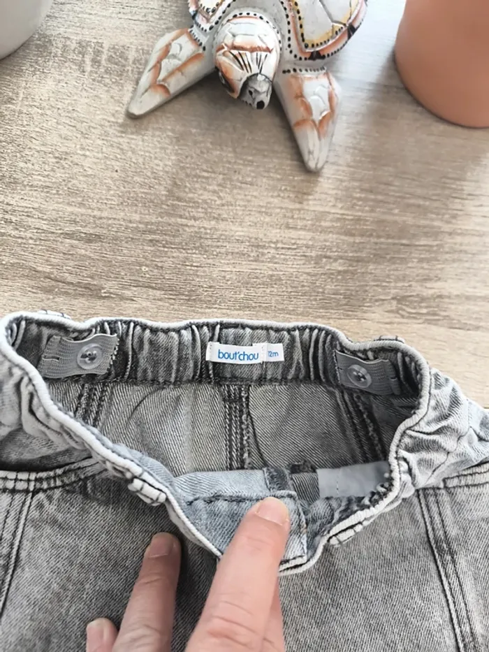Pantalon jean souple coupe large garçon 12 mois bout'chou - photo numéro 7