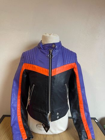 Veste en cuir fille taille 122/128