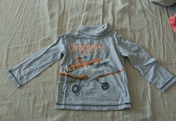 Tee shirt col roulé Disney Planes 2 ans