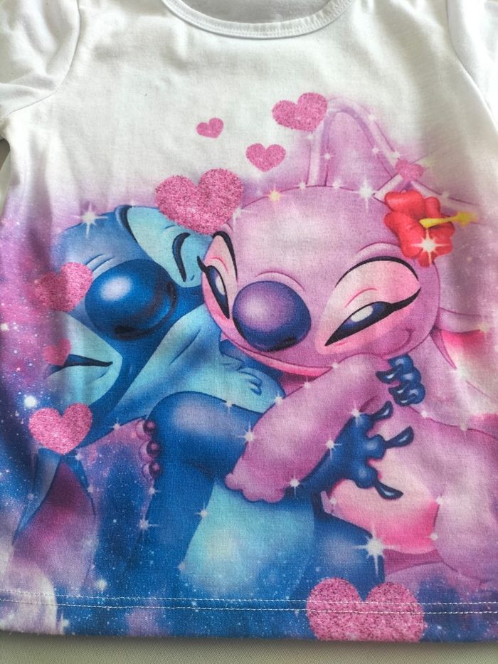 🤍 T-shirt Stitch & Angel - Taille 4 ans - Très bon état 🤍 - photo numéro 2