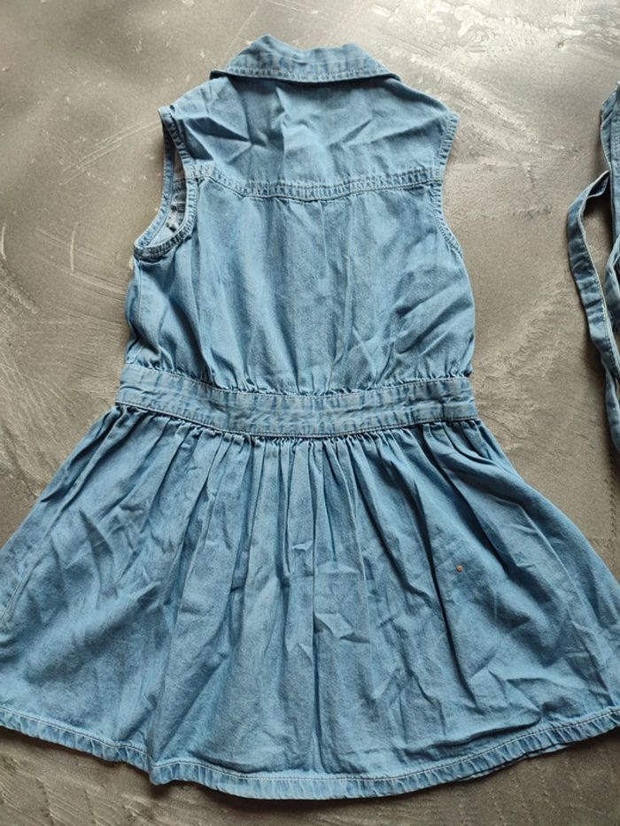 Robe bleu jeans en coton 4 ans 104 cm - photo numéro 3
