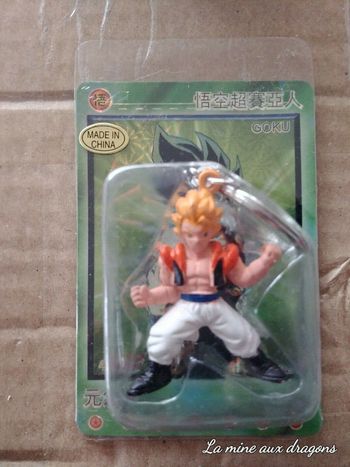 Mini Figurine Gogeta Dragon Ball BS figure AB style Boolzz key chain kai clé