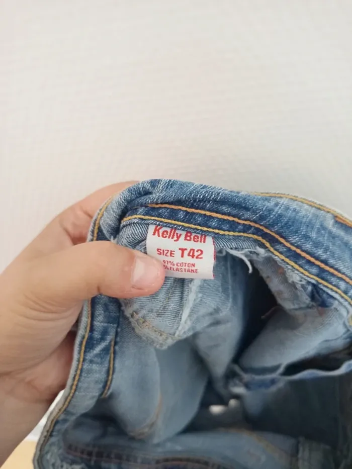 Short en jeans taille basse femme - photo numéro 5