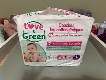 Couches love and Green taille 4+
