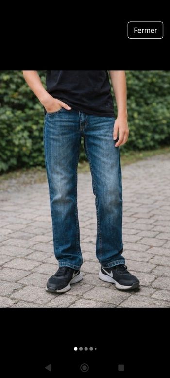 Jean Kaporal bleu taille 14 ans 