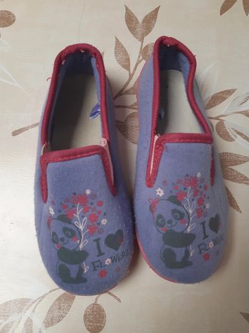 Pantoufles chaussons fille panda pointure 28