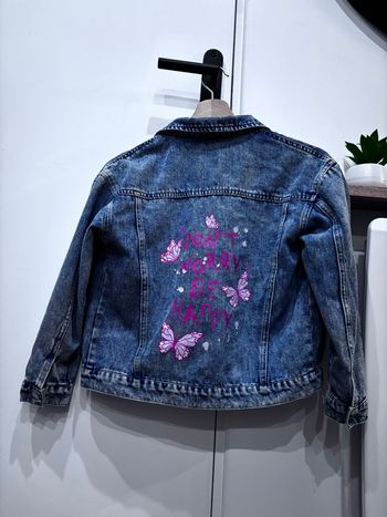 Veste en jean motif papillon 10 ans