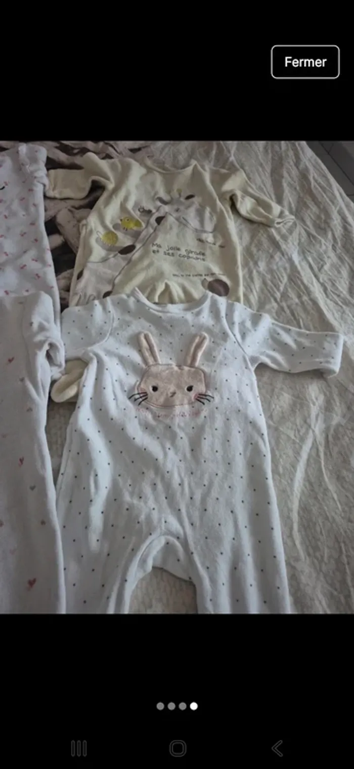 6 pyjamas velours 6mois - photo numéro 4