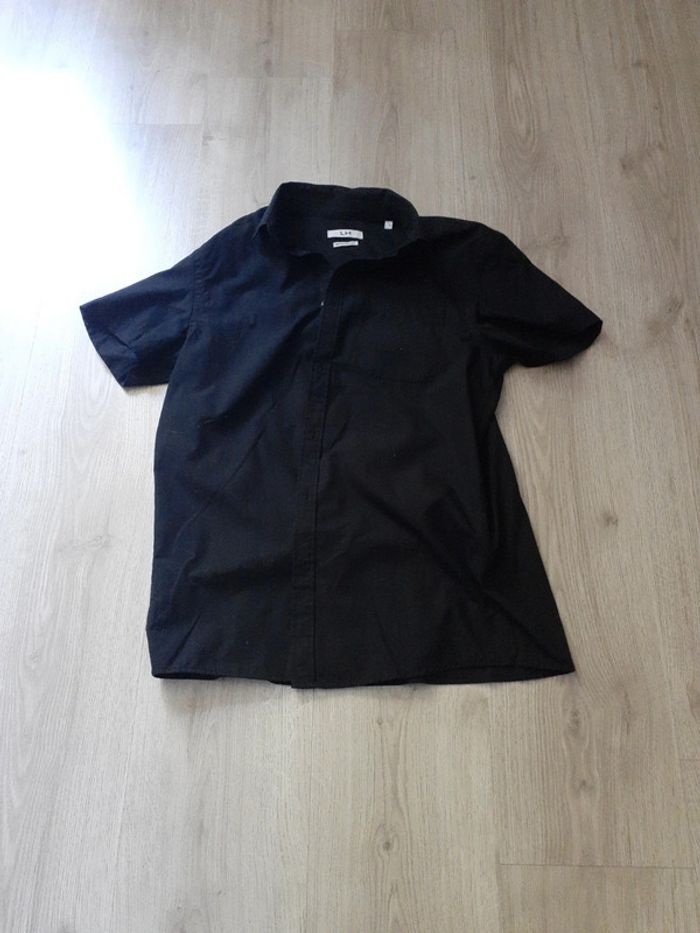 Chemise manche courte noire