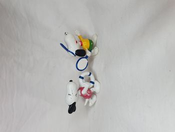 Lot de 2 figurines Snoopy Macau 1958 ancien