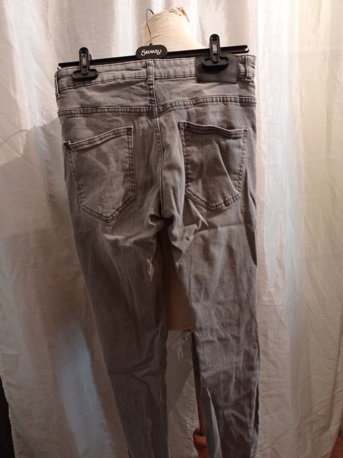 jean gris de chez Denim&co L40 ref 46 C8 - photo numéro 2