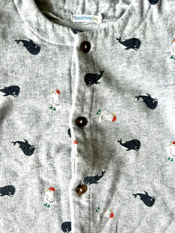 Lot 4 pyjamas Bout’chou bio – 9 mois – garçon – très bon état - photo numéro 12