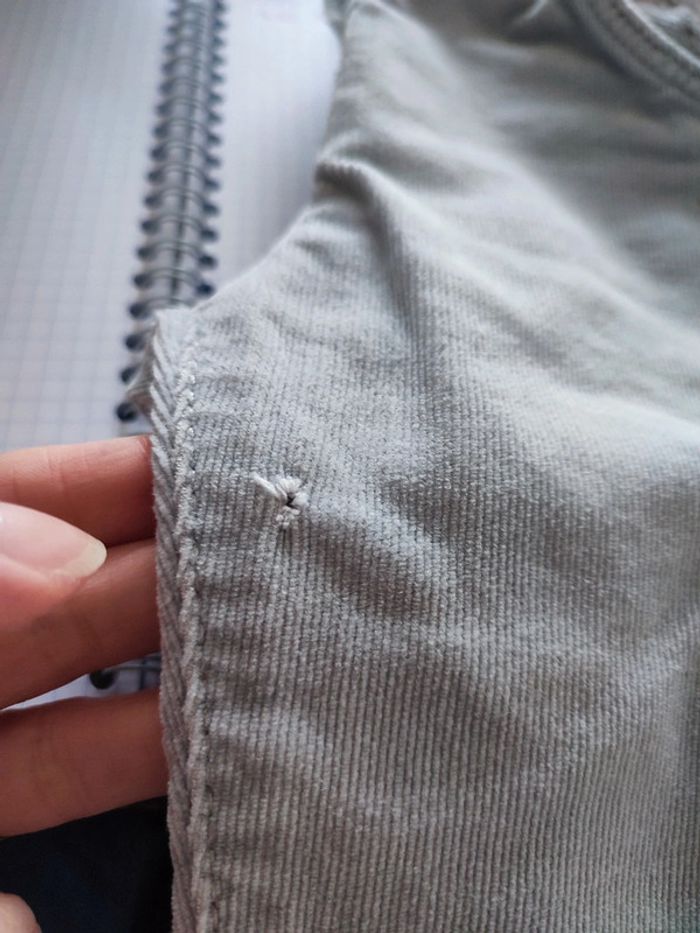 Pantalon velours gris 4 ans Kiabi - photo numéro 7