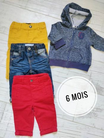 Lot vêtements bébé garçon taille 6 mois saison hiver en très bon état