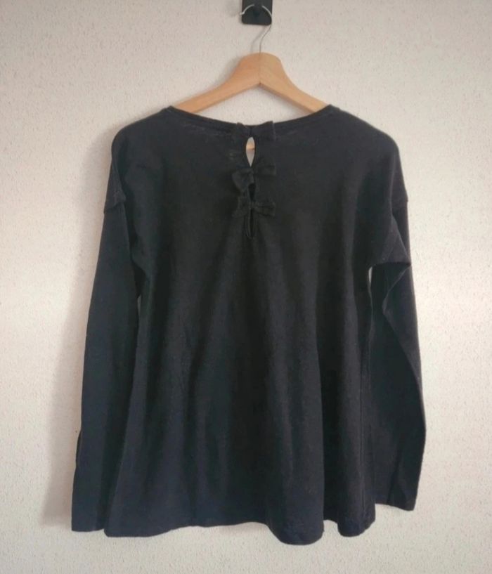 Haut noir dos à nœuds – Taille M – Kelly Rose – Chic et original - photo numéro 2