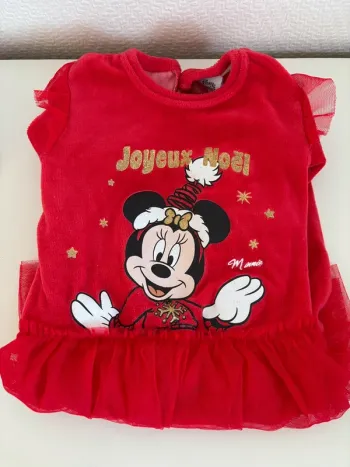 Pyjama Minnie de Noël 12 mois fille