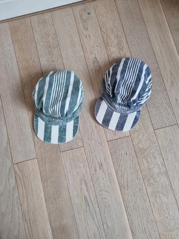 Lot 2 casquettes coton mixte