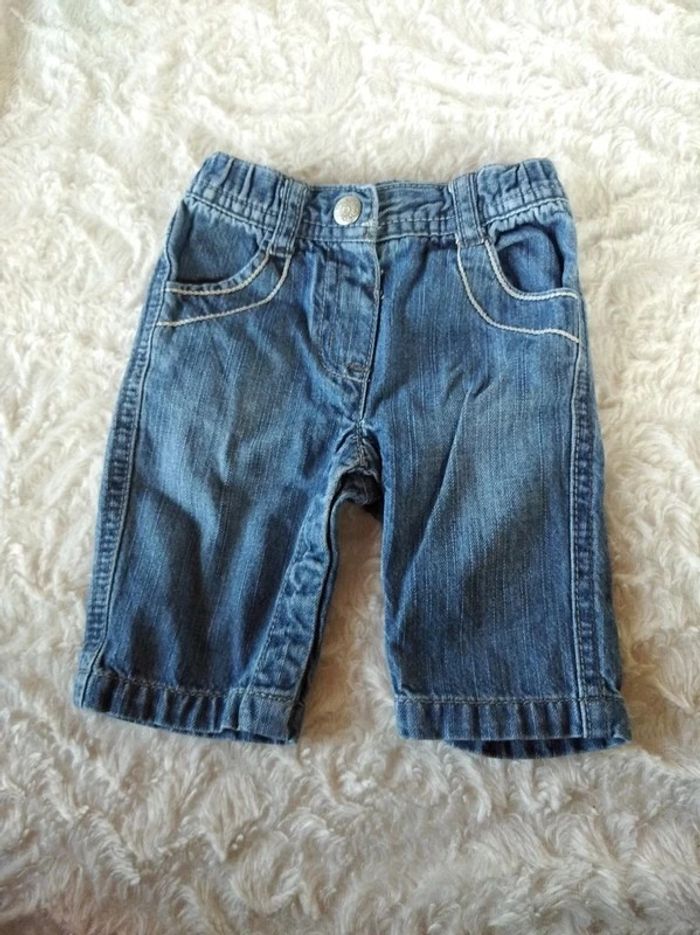 Ensemble (tee shirt + pantalon jeans) Garçon 1 mois Kitchoun 100% coton - photo numéro 11