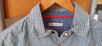 Chemise Okaidi à petits carreaux