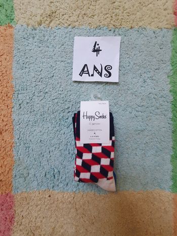 2 paires de chaussettes- Garçon- 4-6ans - Happy stocks- Neuf