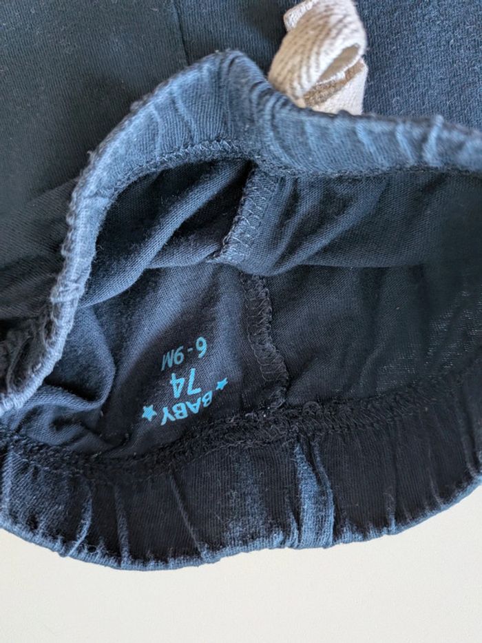 Petit short Baby 6-9 mois bleu marine - photo numéro 3